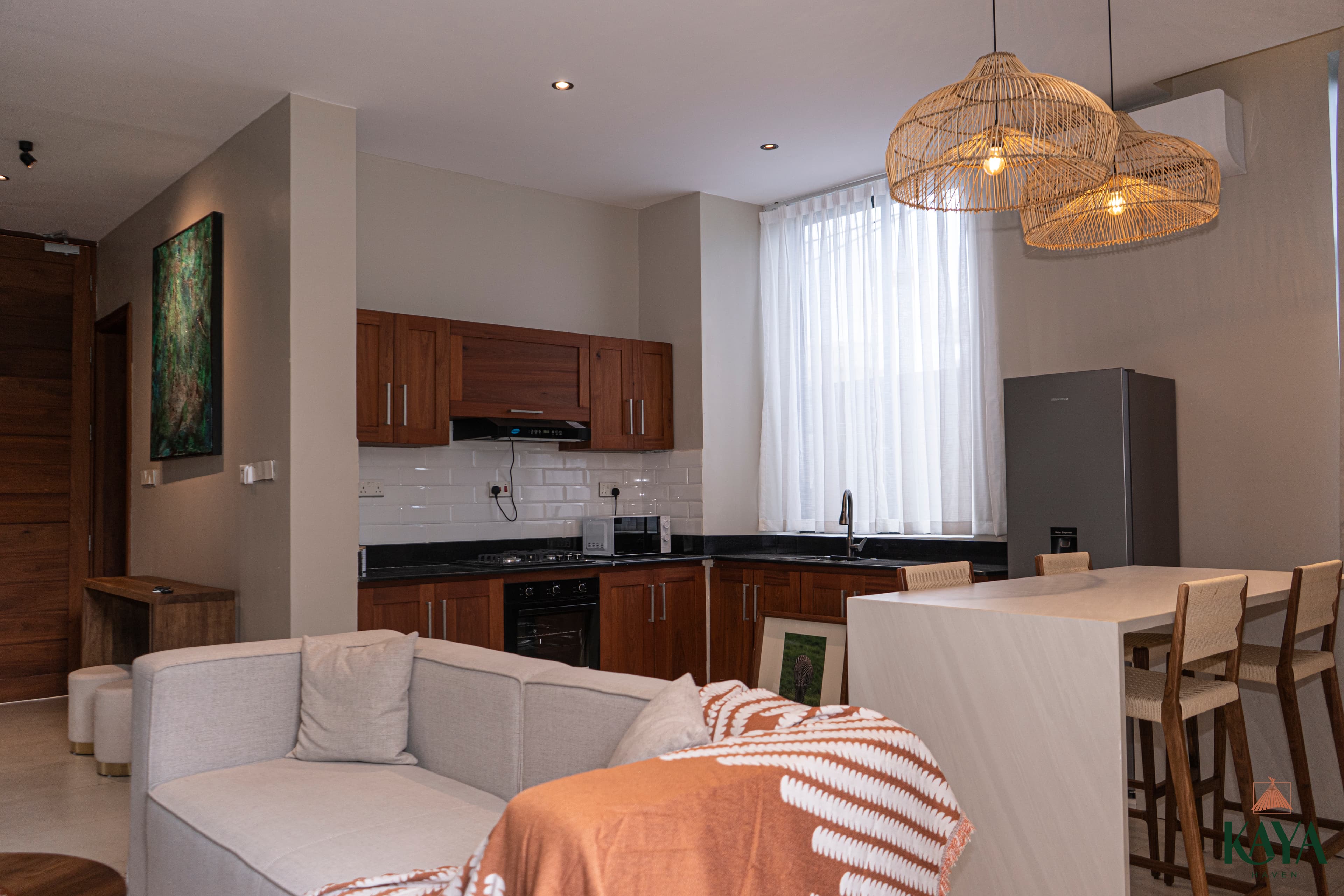 Luxury room interior at Kaya Haven